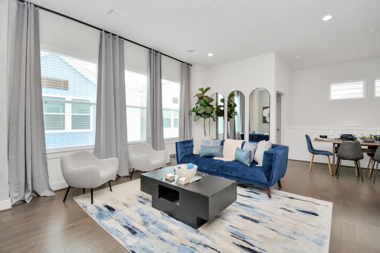 Casa Azure - New Modern 3 Bedroom Med Center, Nrg, Uh هيوستن المظهر الخارجي الصورة